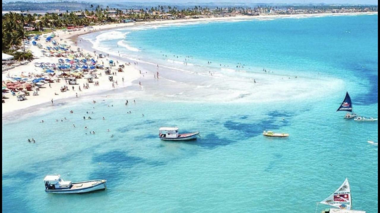 Flat Excelente Em Porto De Galinhas Palm Village Acqua Frente Para As Piscinas Exterior photo